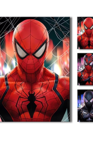 Poster 3D Spiderman Venon 4K 30×40 3 en 1