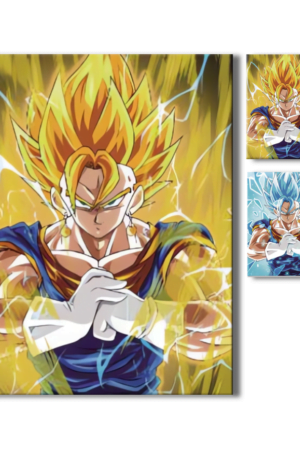 Adorna tu Espacio con el Poderoso Cartel Decorativo Poster 3D Vegetto Blue 4K 30×40 2 en 1