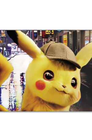 Cuadro Decorativo Poster 3D Pikachu Detective 4K 30×40