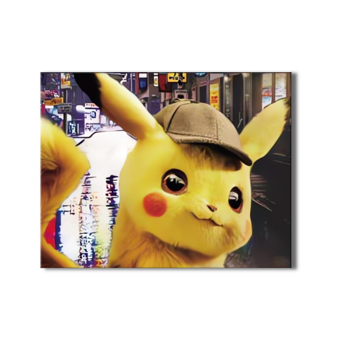 Cuadro Decorativo Poster 3D Pikachu Detective 4K 30×40