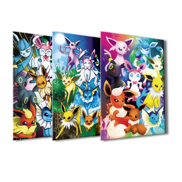 Cuadro Decorativo Poster 3D Eevee Evoluciones 4K 30×40 3 en 1 - Image 2