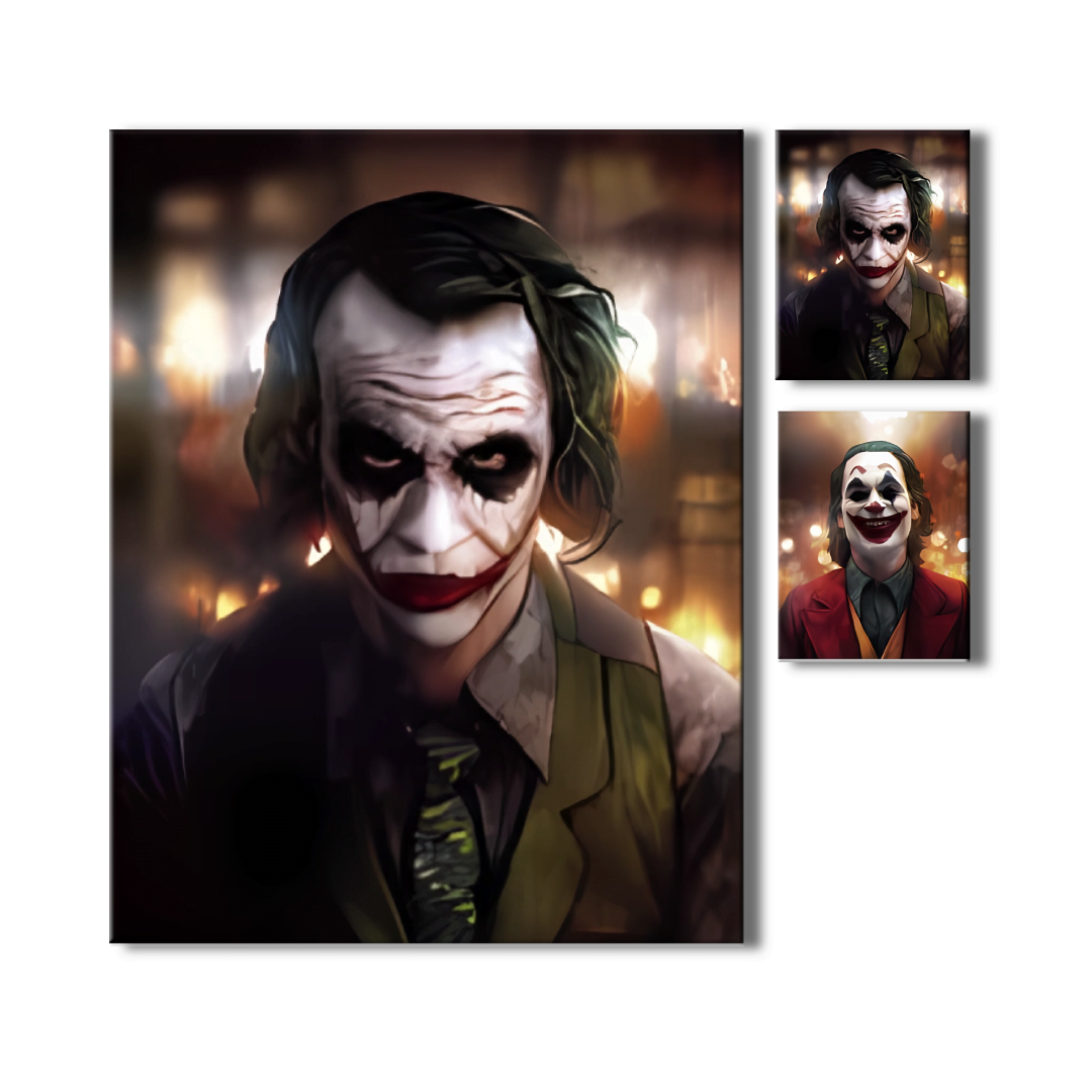 Cartel Decorativo Poster 3D Jokers 4K 30×40 2 en 1