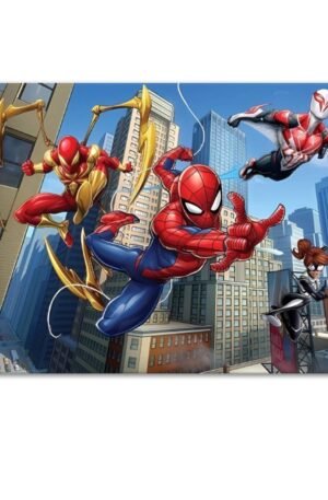 Poster 3D Spiderman Spiderman 2099 Iron Spiderman Spider-girl 4K 30×40