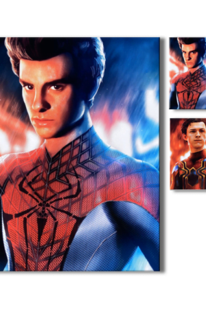 Poster 3D Spiderman Andrew Garfield y Tom Holland 4K 30×40 2 en 1