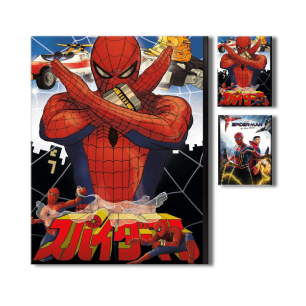 Poster 3D SUPAIDAMAN y Spiderman 4K 30×40 2 en 1