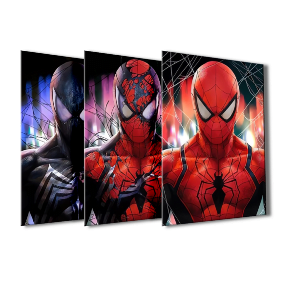 Poster 3D Spiderman Venon 4K 30×40 3 en 1 - Image 2